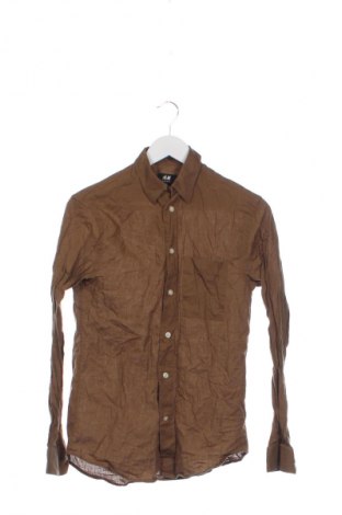 Мъжка риза H&M, Размер XS, Цвят Кафяв, Цена 29,00 лв.