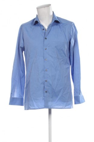 Ανδρικό πουκάμισο Olymp, Μέγεθος L, Χρώμα Μπλέ, Τιμή 28,04 €