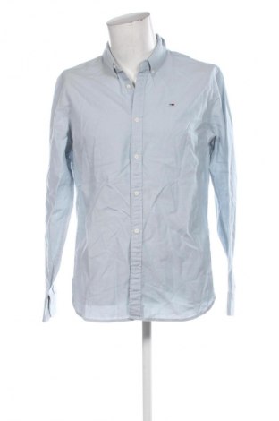 Cămașă de bărbați Tommy Jeans, Mărime L, Culoare Albastru, Preț 108,99 Lei