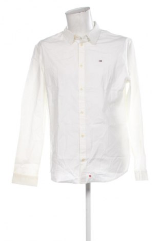 Мъжка риза Tommy Jeans, Размер XL, Цвят Екрю, Цена 107,99 лв.