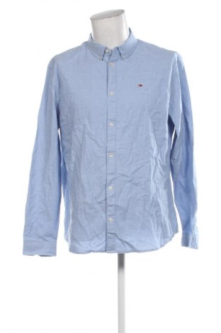 Herrenhemd Tommy Jeans, Größe XXL, Farbe Blau, Preis 75,99 €