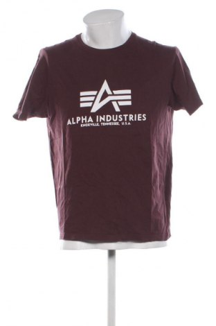 Tricou de bărbați Alpha Industries, Mărime L, Culoare Roșu, Preț 157,99 Lei