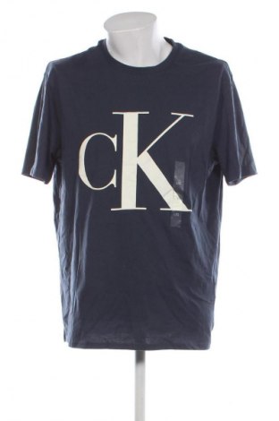 Tricou de bărbați Calvin Klein, Mărime L, Culoare Albastru, Preț 92,99 Lei