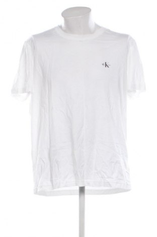 Herren Shirt Calvin Klein Jeans, Größe XXL, Farbe Weiß, Preis 41,99 €