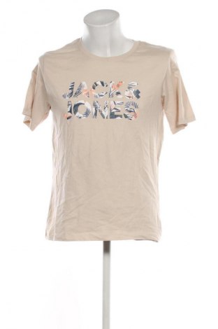 Мъжка тениска Jack & Jones, Размер L, Цвят Бежов, Цена 25,99 лв.