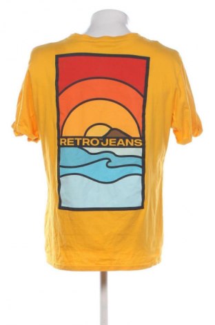 Herren T-Shirt Retro Jeans, Größe XL, Farbe Gelb, Preis € 5,99