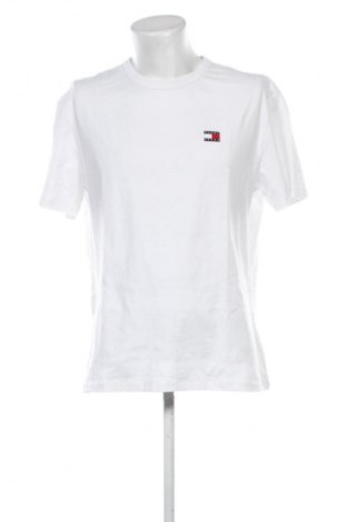 Herren T-Shirt Tommy Jeans, Größe L, Farbe Weiß, Preis € 45,99