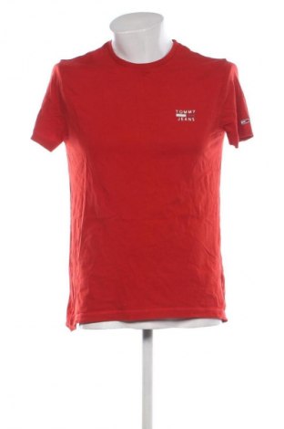 Мъжка тениска Tommy Jeans, Размер L, Цвят Червен, Цена 33,24 лв.