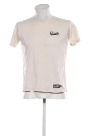 Herren Shirt Varsity, Größe L, Farbe Ecru, Preis 5,82 €