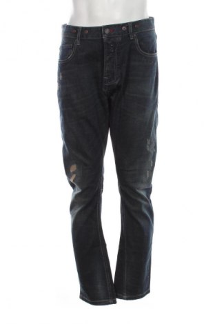 Blugi de bărbați Pull&Bear, Mărime M, Culoare Albastru, Preț 61,99 Lei