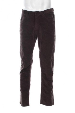 Pantaloni raiați de bărbați Joe Fresh, Mărime L, Culoare Maro, Preț 50,99 Lei