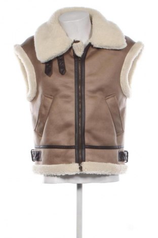 Мъжки елек Stradivarius, Размер M, Цвят Бежов, Цена 23,99 лв.