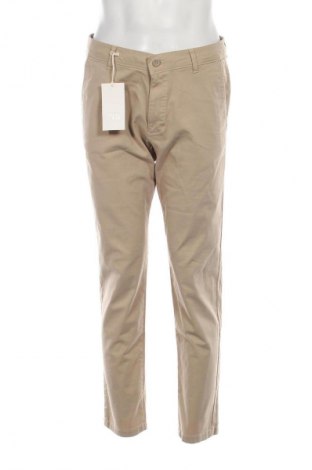 Мъжки панталон Zara, Размер M, Цвят Бежов, Цена 62,00 лв.