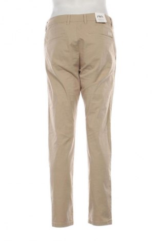 Мъжки панталон Zara, Размер M, Цвят Бежов, Цена 62,00 лв.