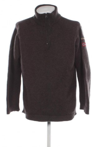Pulover de bărbați Napapijri, Mărime XXL, Culoare Maro, Preț 402,53 Lei