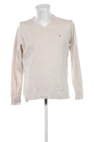 Herrenpullover Tommy Hilfiger, Größe L, Farbe Ecru, Preis 55,99 €
