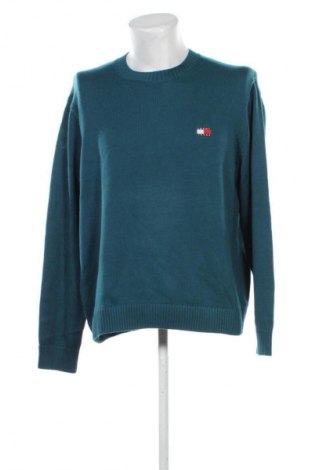 Herrenpullover Tommy Jeans, Größe L, Farbe Grün, Preis 107,99 €