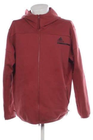 Мъжки суитшърт Adidas, Размер XXL, Цвят Червен, Цена 55,00 лв.