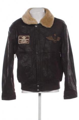 Мъжко кожено яке David Moore, Размер L, Цвят Кафяв, Цена 226,78 лв.
