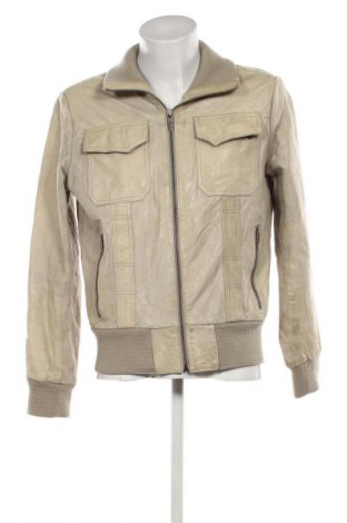 Geacă de piele pentru bărbati Goosecraft, Mărime XL, Culoare Ecru, Preț 371,99 Lei