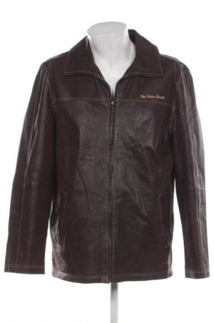 Herren Lederjacke Tom Tailor, Größe M, Farbe Braun, Preis 73,08 €