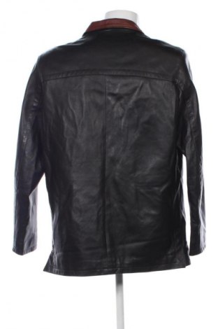 Мъжко кожено яке Unbranded, Размер M, Цвят Черен, Цена 104,99 лв.