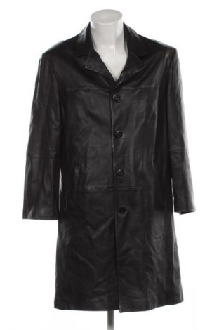 Мъжко кожено яке Unbranded, Размер XXL, Цвят Черен, Цена 107,53 лв.