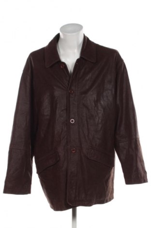 Geacă de piele pentru bărbati Unbranded, Mărime XL, Culoare Maro, Preț 281,58 Lei