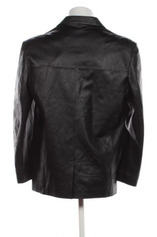 Мъжко кожено яке Unbranded, Размер L, Цвят Черен, Цена 107,99 лв.