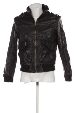 Herren Lederjacke Zara, Größe M, Farbe Schwarz, Preis 87,99 €