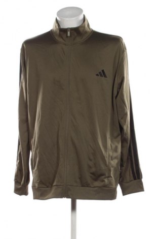Ανδρική αθλητική ζακέτα Adidas, Μέγεθος XXL, Χρώμα Πράσινο, Τιμή 29,99 €