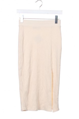 Spódnica Bershka, Rozmiar XS, Kolor Beżowy, Cena 32,99 zł