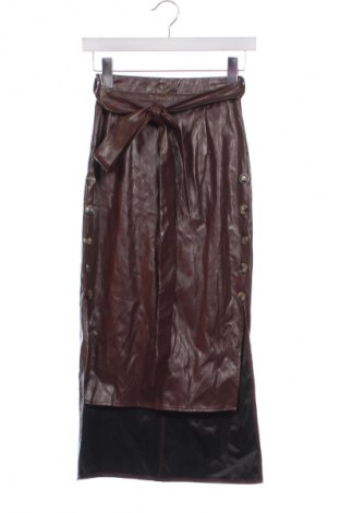 Пола SHEIN, Размер XS, Цвят Кафяв, Цена 23,46 лв.