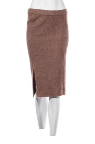 Пола Vero Moda, Размер M, Цвят Кафяв, Цена 32,99 лв.