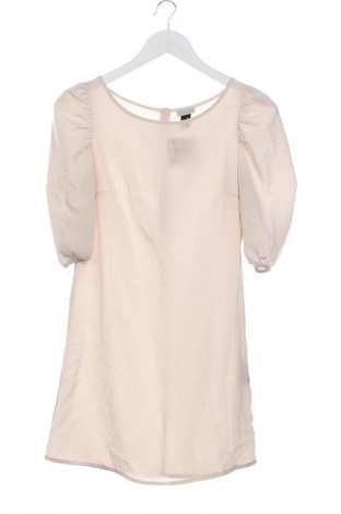 Рокля H&M, Размер XS, Цвят Бежов, Цена 29,33 лв.