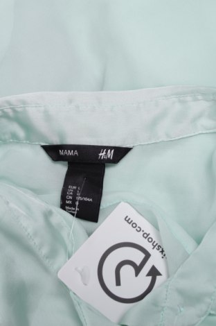 Γυναικείο πουκάμισο εγκυμοσύνης H&M Mama, Μέγεθος L, Χρώμα Πράσινο, Τιμή 9,90 €