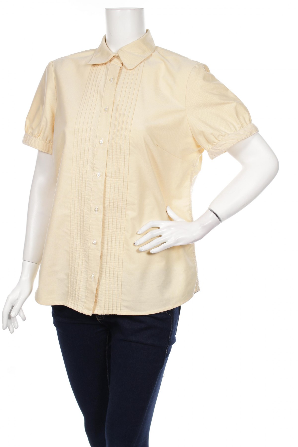 Γυναικείο πουκάμισο Lands' End, Μέγεθος L, Χρώμα Κίτρινο, Τιμή 10,52 €