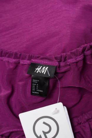 Дамска блуза H&M, Размер S, Цвят Лилав, Цена 29,90 лв.