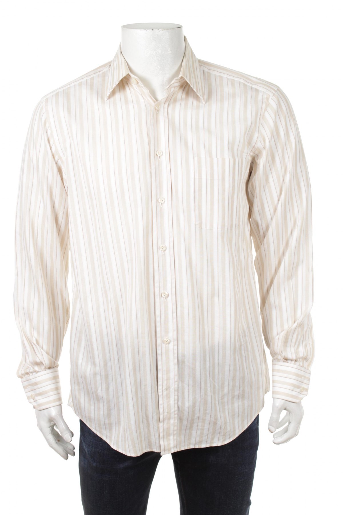 Мъжка риза Van Laack, Размер M, Цвят Бежов, Цена 28,90 лв.