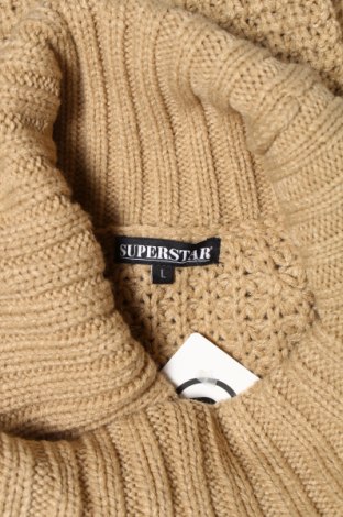 Дамски пуловер Super Star, Размер L, Цвят Кафяв, Цена 7,00 лв.