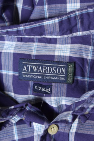 Ανδρικό πουκάμισο Atwardson, Μέγεθος M, Χρώμα Βιολετί, Τιμή 2,78 €