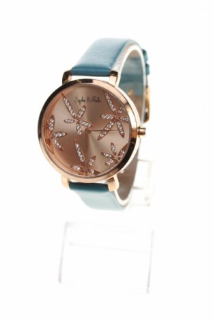 Часовник Sophie & Freda, Цвят Син, Естествена кожа, метал, Цена 55,30 лв.