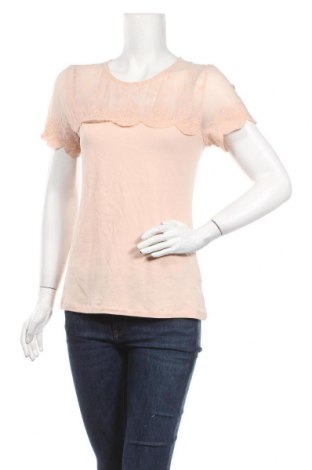 Дамска блуза H&M, Размер M, Цвят Розов, 95% памук, 5% еластан, Цена 19,11 лв.