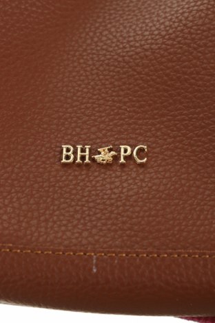 Дамска чанта Beverly Hills Polo Club, Цвят Кафяв, Еко кожа, текстил, Цена 54,00 лв.