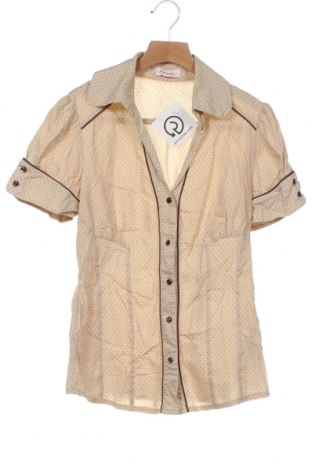 Γυναικείο πουκάμισο Orsay, Μέγεθος XS, Χρώμα  Μπέζ, 70% βαμβάκι, 26% πολυακρυλικό, 4% ελαστάνη, Τιμή 8,57 €