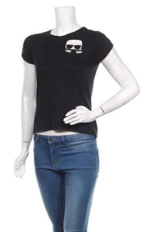 Dámské tričko Karl Lagerfeld, Velikost XS, Barva Černá, Bavlna, Cena  1 469,00 Kč