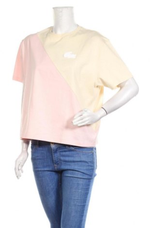 Γυναικείο t-shirt Lacoste, Μέγεθος S, Χρώμα Κίτρινο, Βαμβάκι, Τιμή 46,01 €