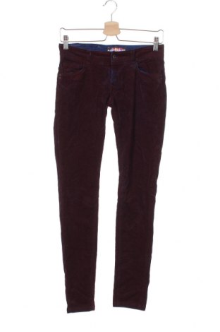 Pantaloni de velvet de femei Alcott, Mărime S, Culoare Roșu, 98% bumbac, 2% elastan, Preț 24,14 Lei
