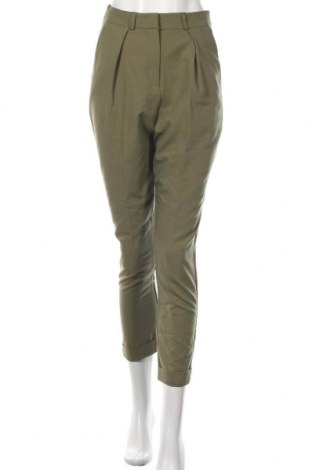 Дамски панталон ASOS, Размер S, Цвят Зелен, 73% полиестер, 20% вискоза, 7% еластан, Цена 10,63 лв.