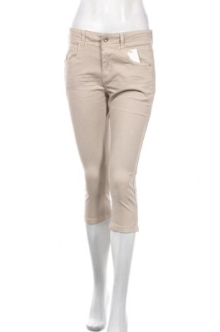 Дамски панталон Tom Tailor, Размер M, Цвят Бежов, 98% памук, 2% еластан, Цена 31,60 лв.